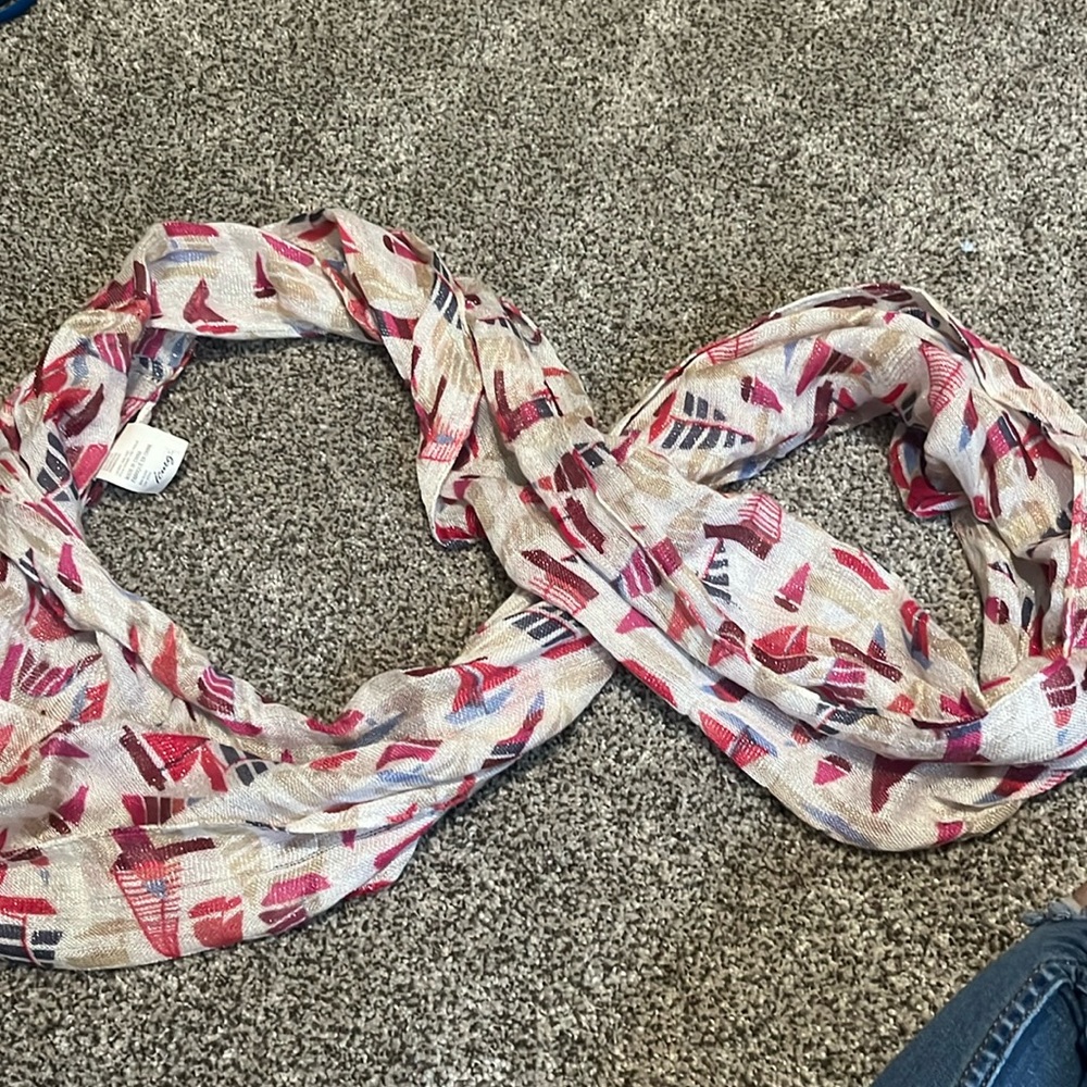 Sparkly boat infinity scarf